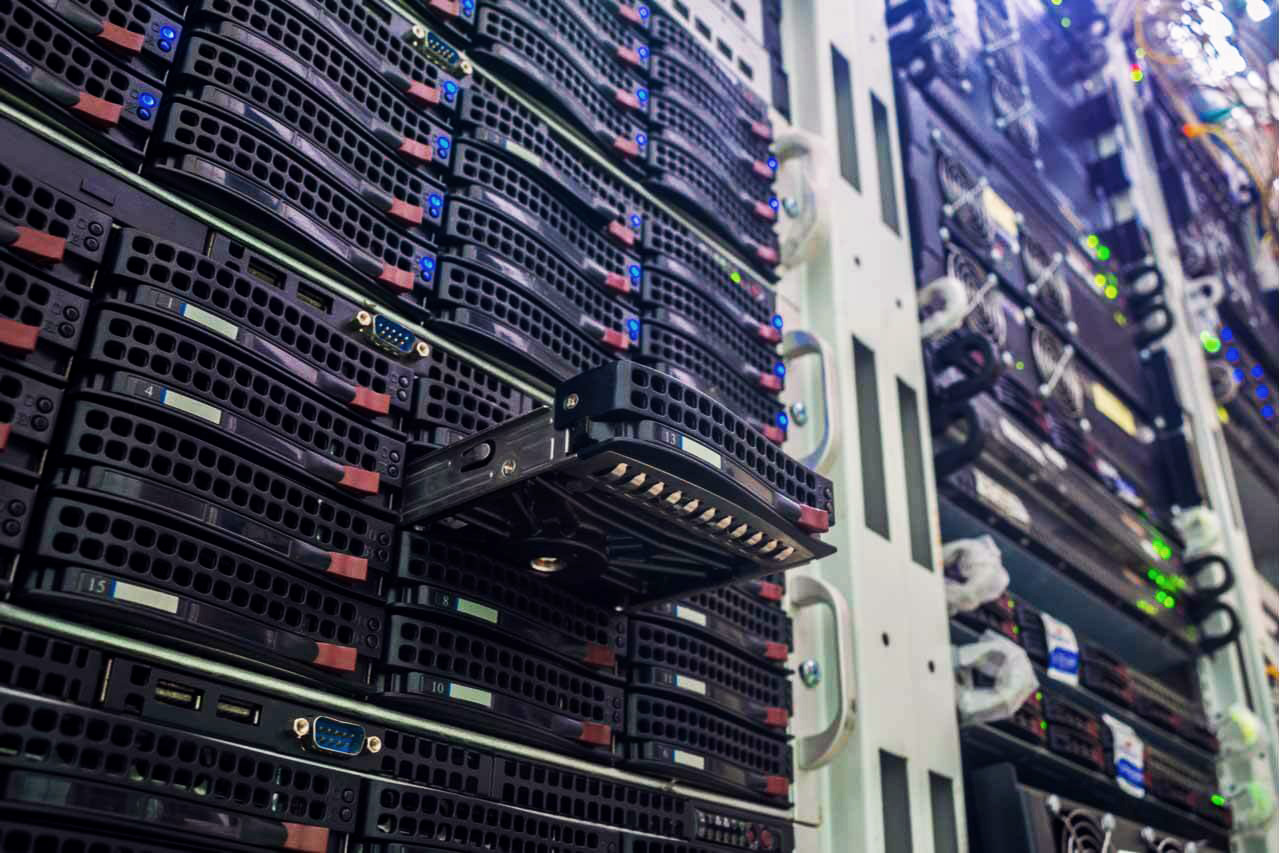A data center full of HDDs